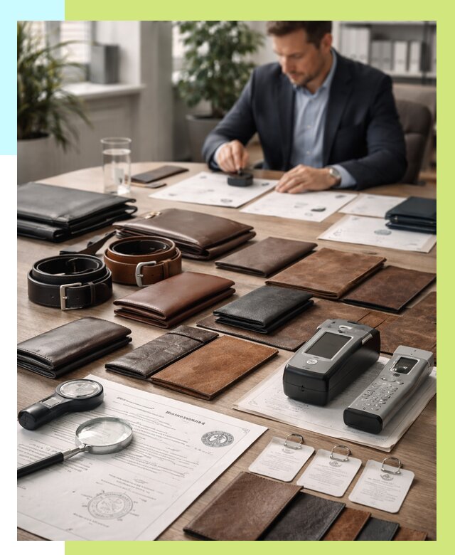 Сертификация кожаных изделий в Евпатории от 12640 р. | Алешин-Евп