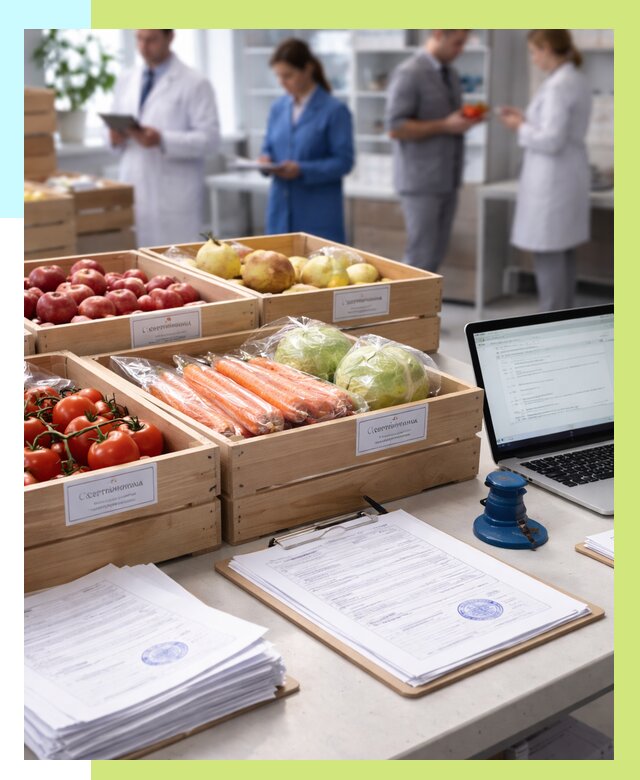 Сертификация овощей и фруктов в Евпатории от 8953 р. | Алешин-Евп