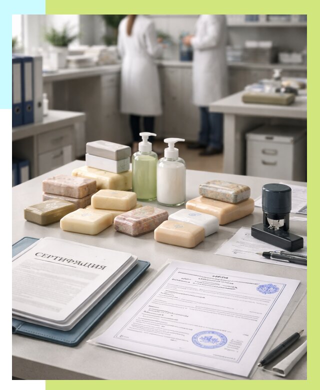 Сертификация мыла и сертификат на мыло в Евпатории от 12640 | Алешин-Евп