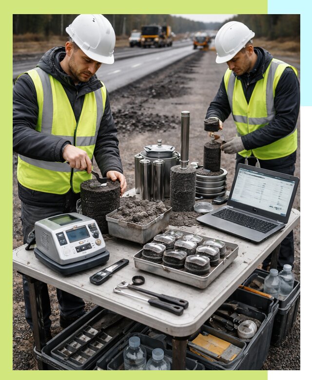 Сертификация асфальта: испытания и подтверждение в Евпатории