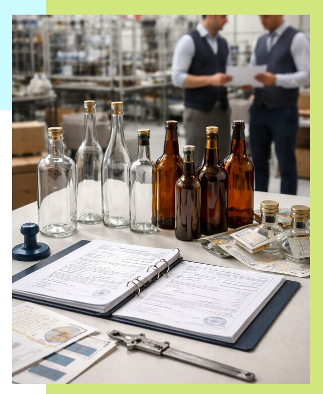 Сертификация стеклянных бутылок в Евпатории от 26333 р. | Алешин-Евп