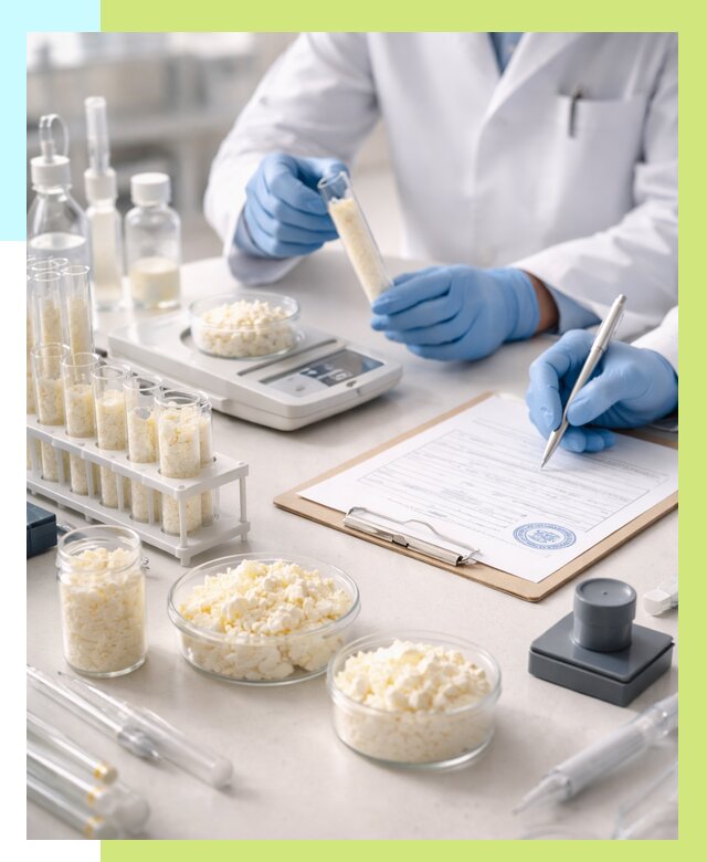 Сертификация творога в Евпатории от 12640 р. под ключ | Алешин-Евп