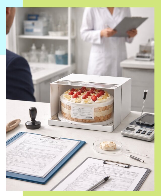 Сертификация тортов в Евпатории от 9480 р. заказать | Алешин-Евп