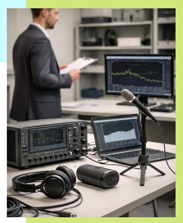 Сертификация аудиотехники в Евпатории от 15800 р., Алешин-Евп