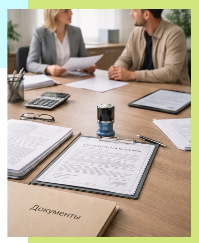 Сертификат соответствия на продукцию в Евпатории от 15800 р.|Алешин-Евп