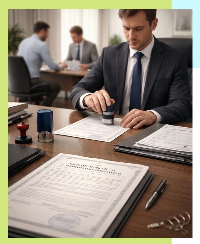 Оформление свидетельства о государственной регистрации в Евпатории