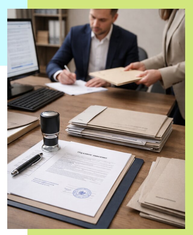 Отказное письмо для таможни в Евпатории от 3160 р, Алешин-Евп