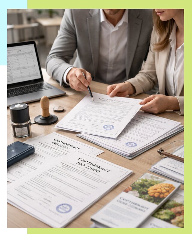 Сертификат ISO 22000 в Евпатории от 42132 р. под ключ | Алешин-Евп