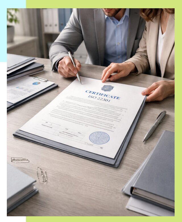 Сертификат ISO 22301 в Евпатории от 47399 р. | Алешин-Евп срочно